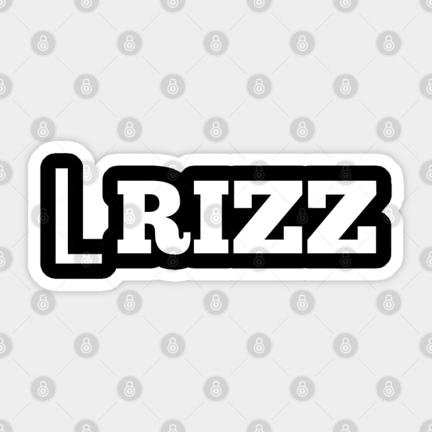 L Rizz Sticker by MaystarUniverse